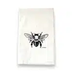 honey bee kitchen tea towel