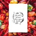 I'm not a hot mess I'm a spicy disaster kitchen tea towel