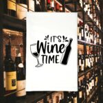 its wine time kitchen tea towel