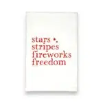 stars stripes firework freedom kitchen tea towel
