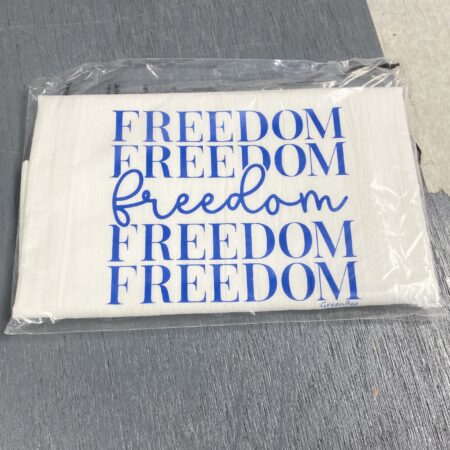 freedom patriotic kitchen towel
