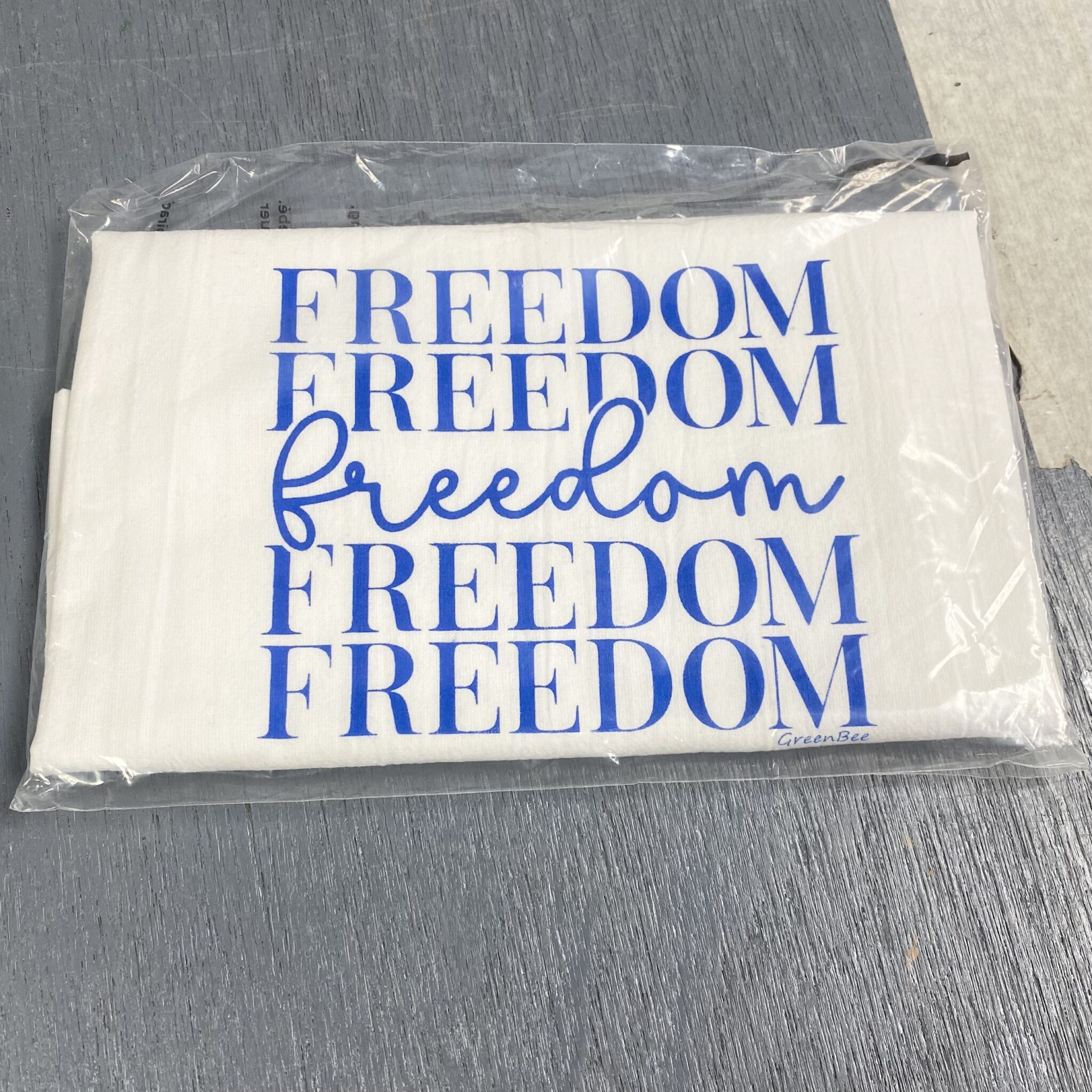 freedom patriotic kitchen towel