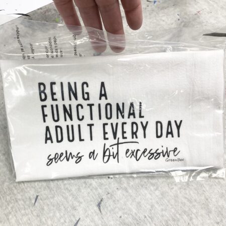 being a functional adult every day seems a bit excessive kitchen towel