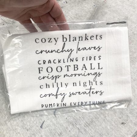 cozy blankets crunchy leaves football crisp mornings kitchen towel