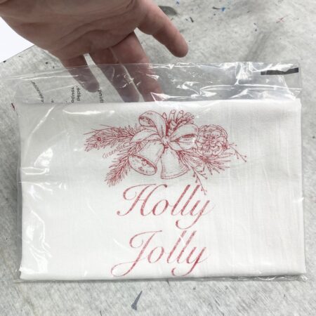 Holly jolly kitchen towel